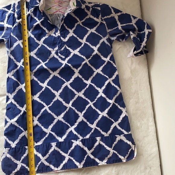 Tizzie Blue & White Tunic Top/Shirt Size Med - Picture 11 of 14
